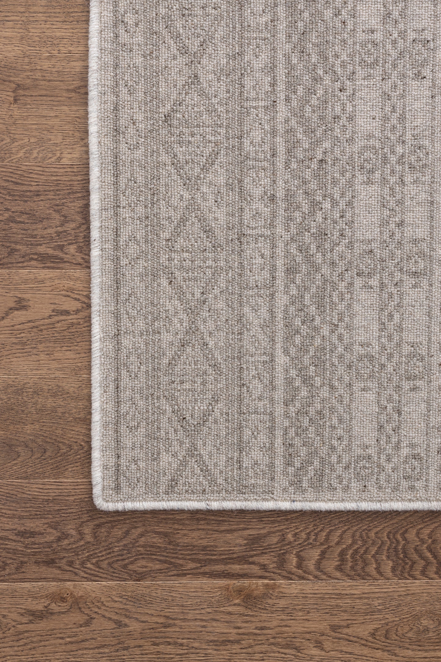Agnella Rugs Noble PERA Light Grey - 100% Undyed British Wool - Free Delivery