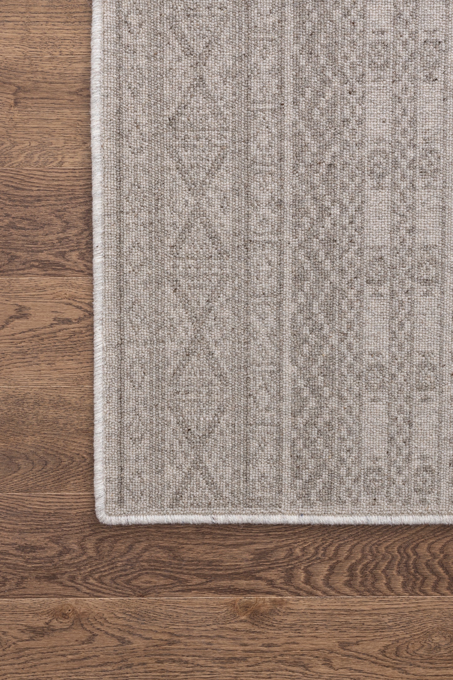 Agnella Rugs Noble PERA Light Grey - 100% Undyed British Wool - Free Delivery