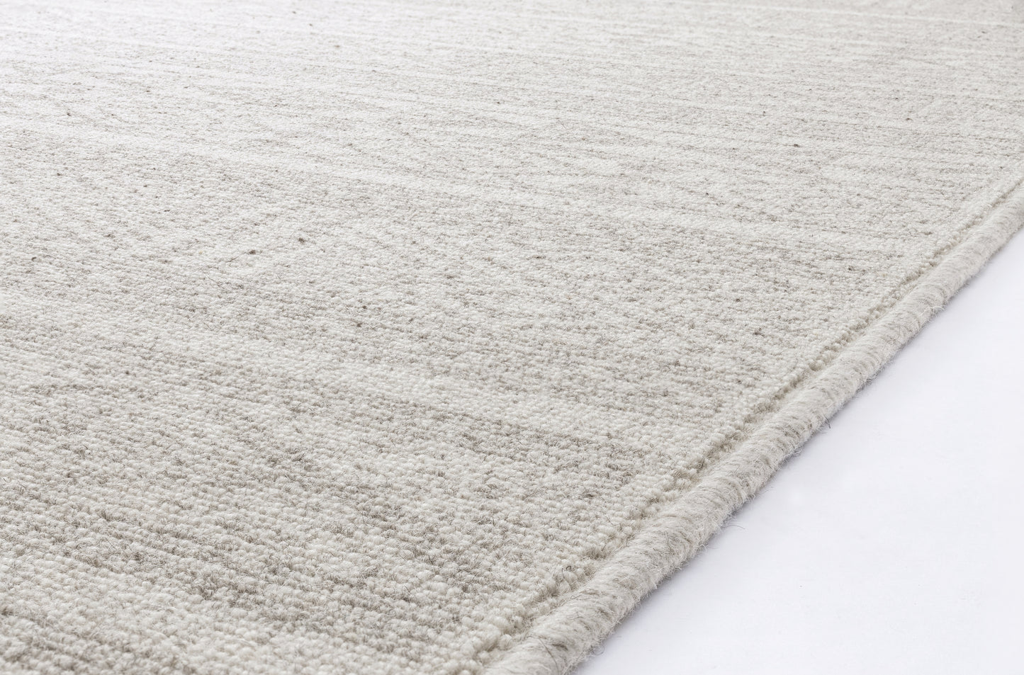 Agnella Rugs Noble PERA Light Grey - 100% Undyed British Wool - Free Delivery