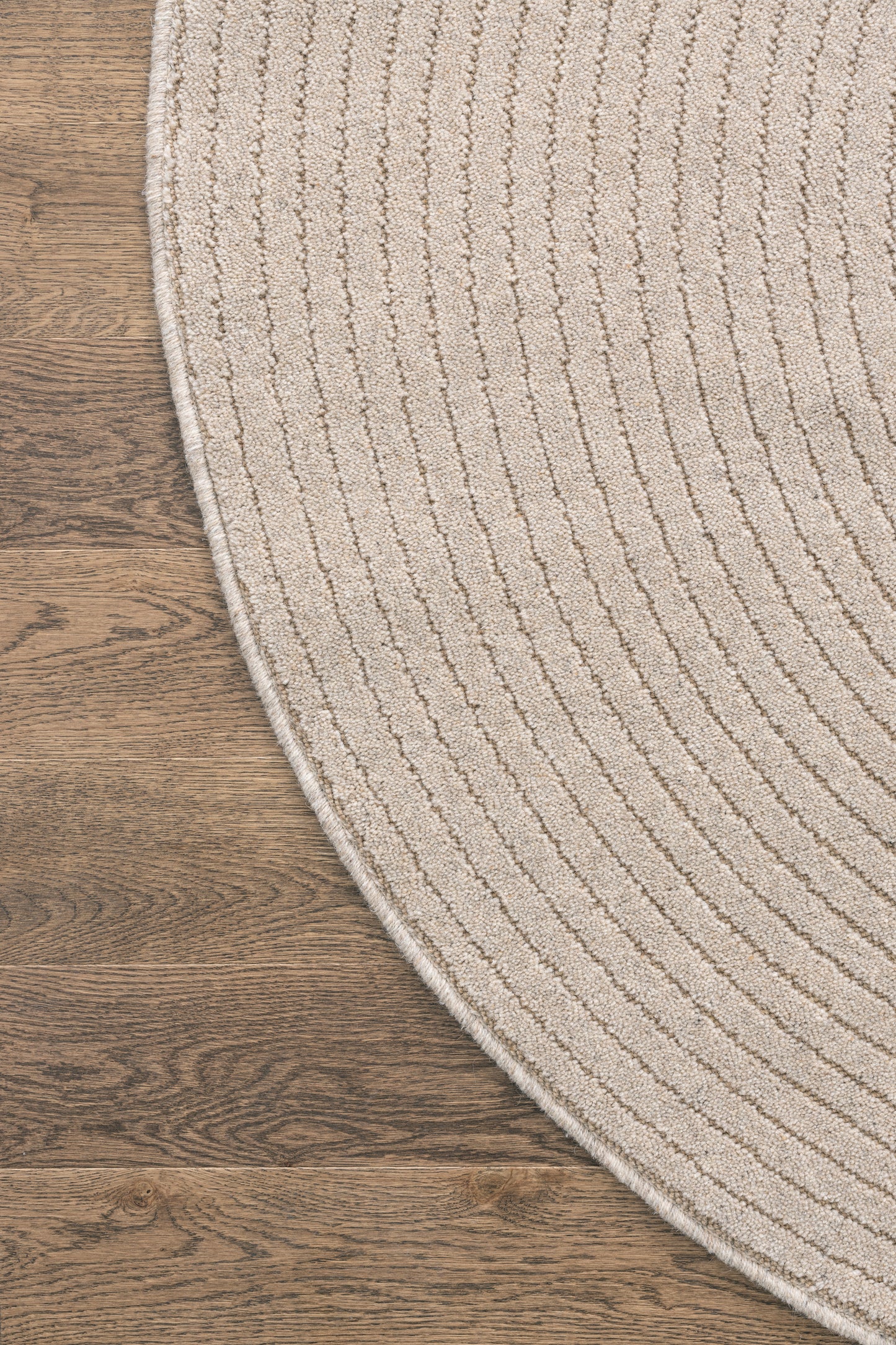 Agnella Rugs Noble RUTI Light Beige Circle - 100% Undyed British Wool - Free Delivery