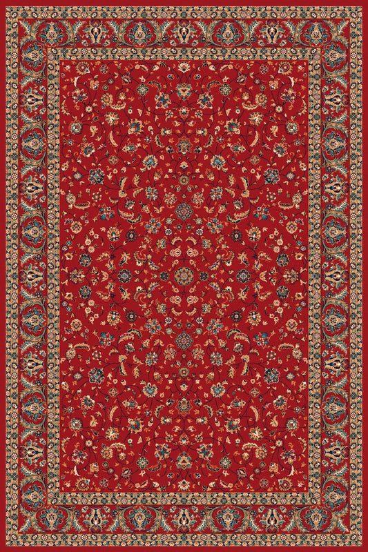 Agnella Rugs Isfahan SANZA Dark Red - 100% New Zealand Wool - Free Delivery