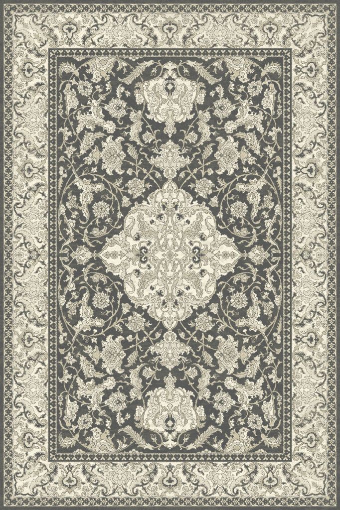 Agnella Rugs Isfahan SEFORA Graphite - 100% New Zealand Wool - Free Delivery