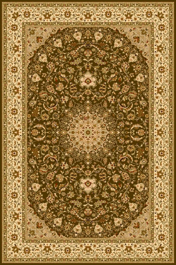 Agnella Rugs Isfahan SEGOWIA Light Khaki - 100% New Zealand Wool - Free Delivery