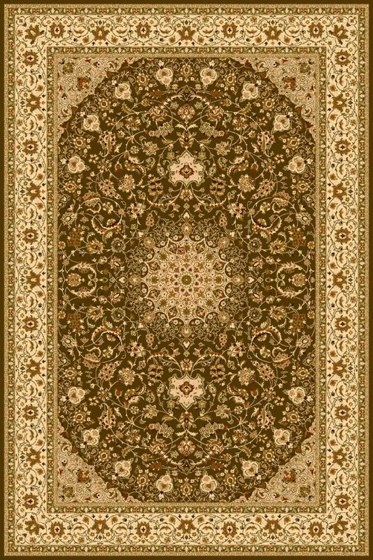 Agnella Rugs Isfahan SEGOWIA Light Khaki - 100% New Zealand Wool - Free Delivery