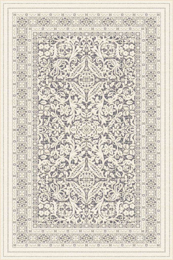 Agnella Rugs Isfahan SONKARI Anthracite - 100% New Zealand Wool - Free Delivery