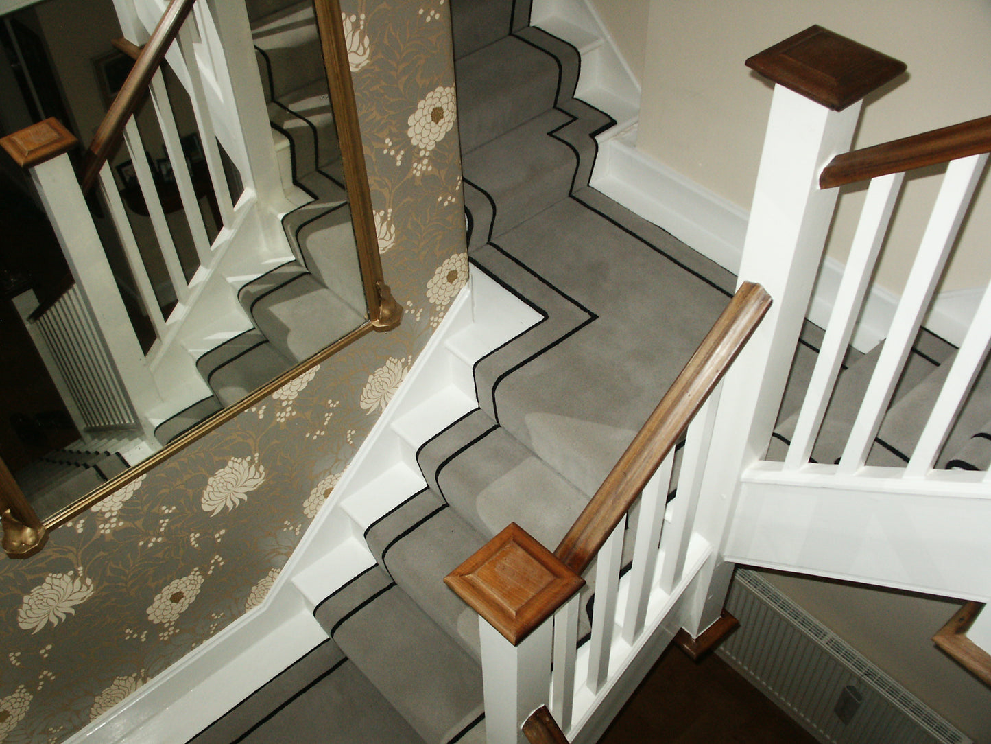 Brintons Carpets True Velvet Platinum & Jet Stair Runner (Per Linear Metre)