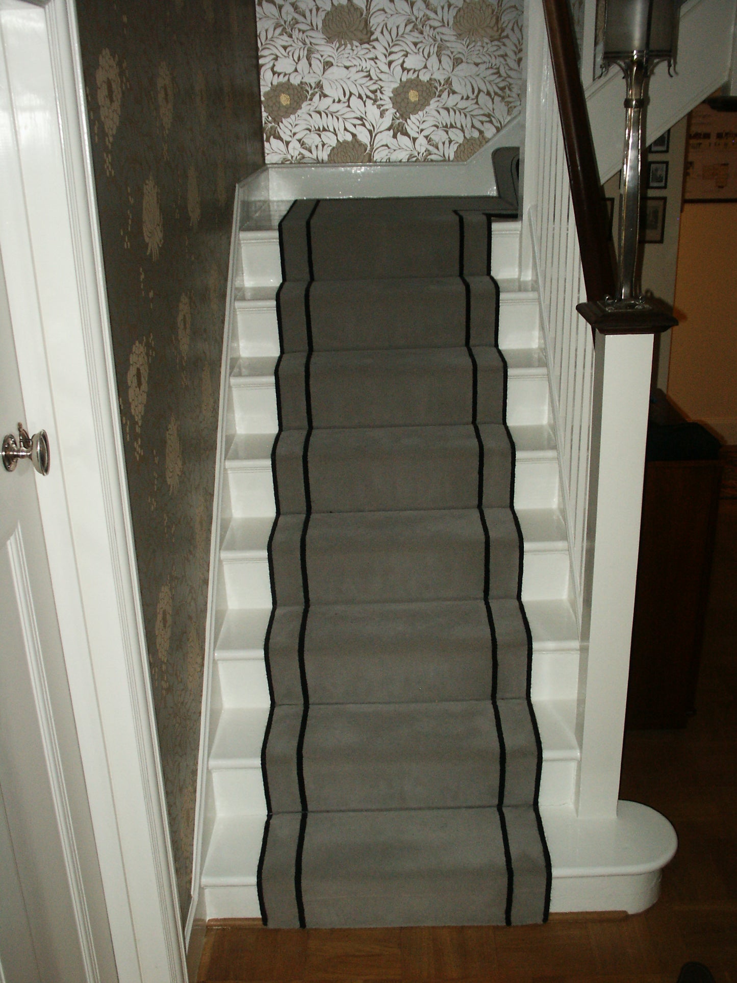 Brintons Carpets True Velvet Platinum & Jet Stair Runner (Per Linear Metre)