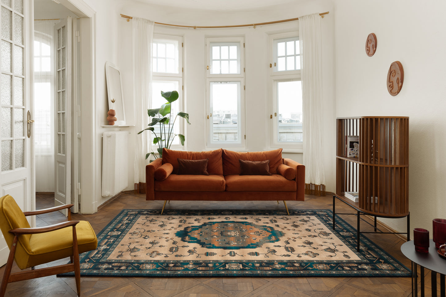 Agnella Rugs Agnus TONATI Emerald - 100% New Zealand Wool - Free Delivery