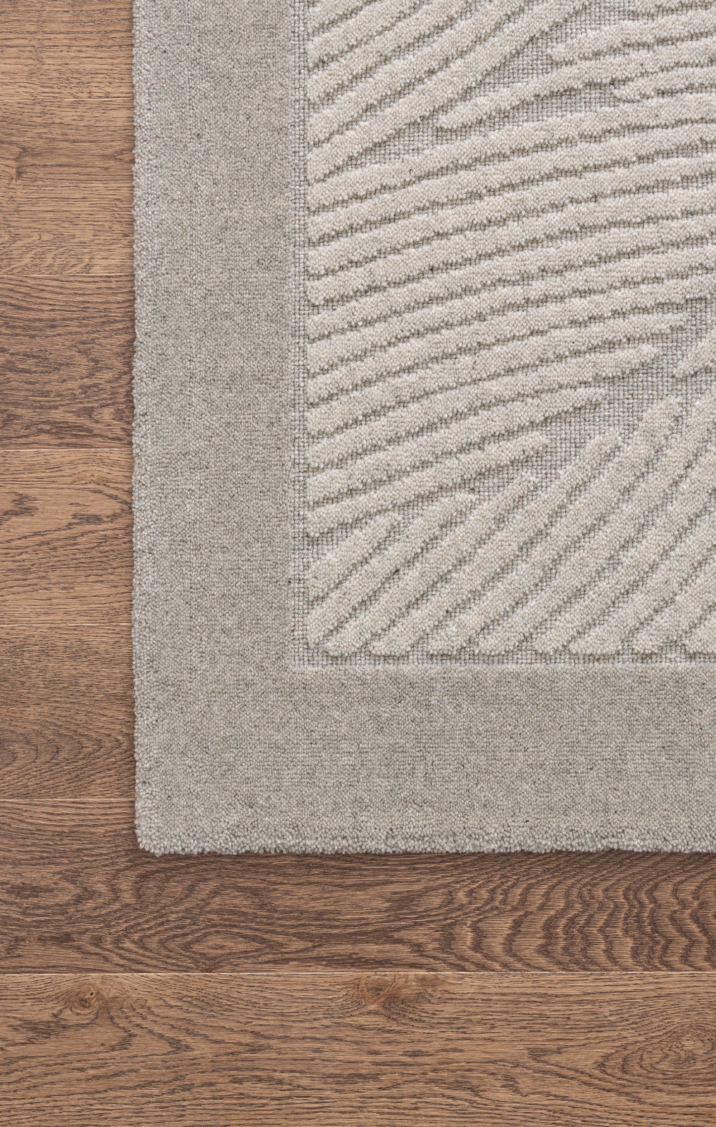 Agnella Rugs Noble TRIC Light Grey - 100% Undyed British Wool - Free Delivery