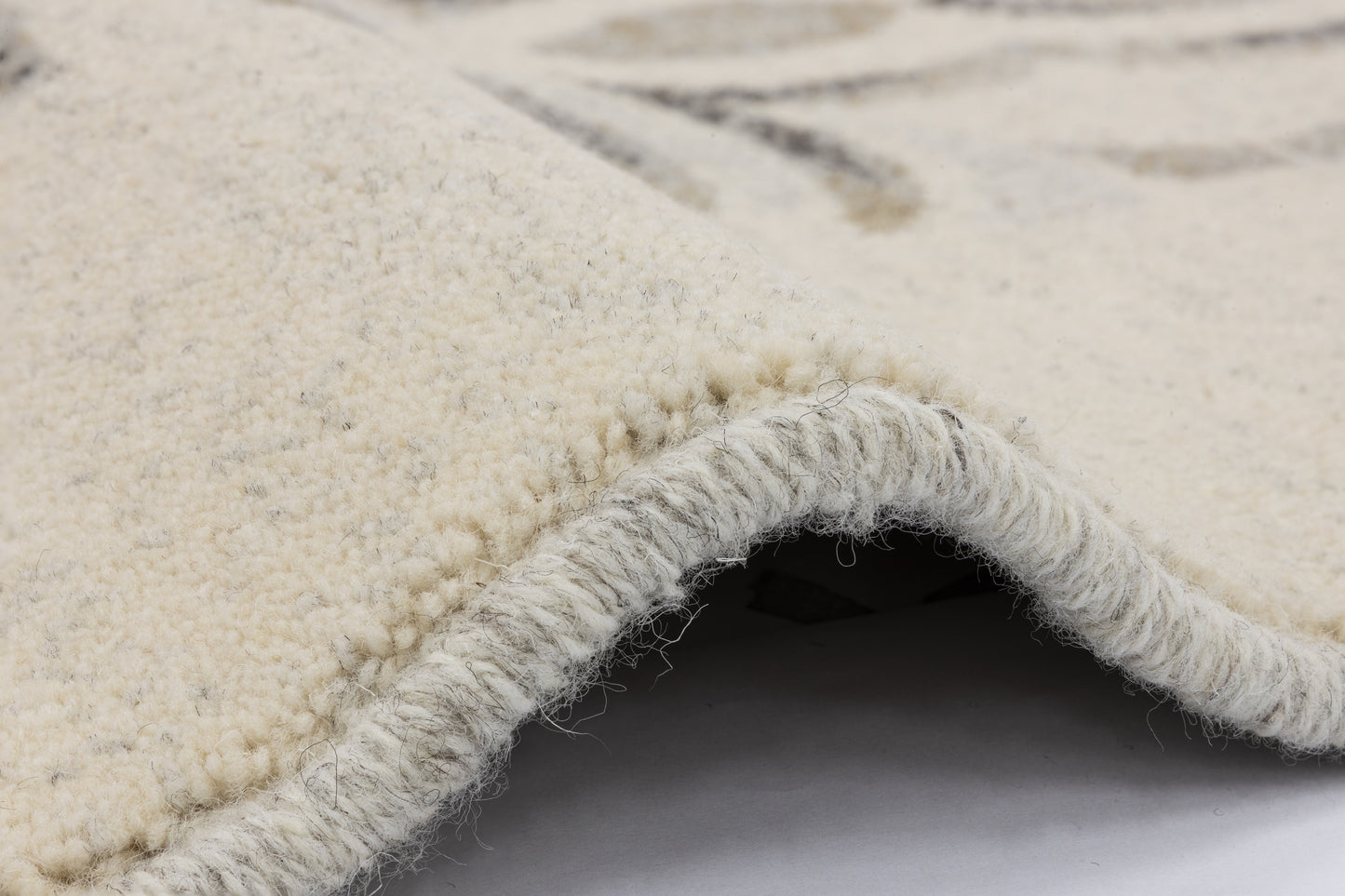 Agnella Rugs Tempo Natural TULA Light Grey - 100% Undyed British Wool - Free Delivery