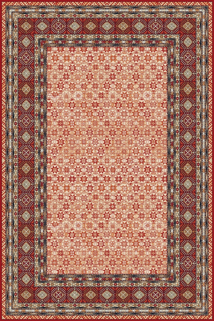 Agnella Rugs Isfahan VERGO Dark Red - 100% New Zealand Wool - Free Delivery