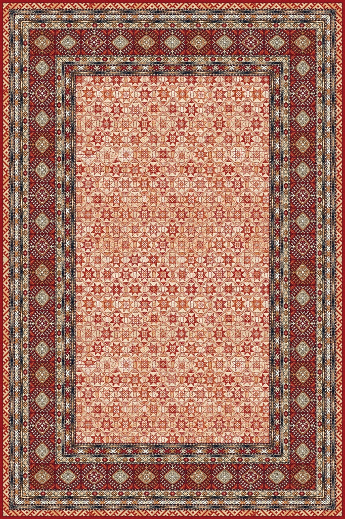 Agnella Rugs Isfahan VERGO Dark Red - 100% New Zealand Wool - Free Delivery