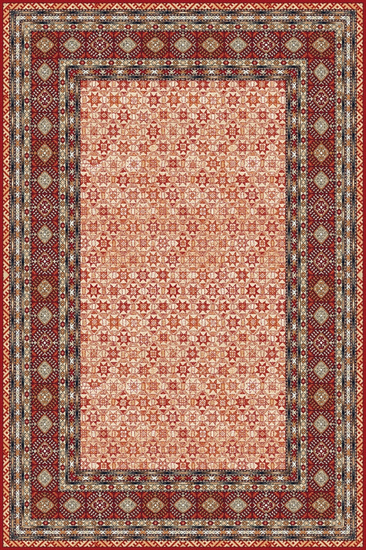 Agnella Rugs Isfahan VERGO Dark Red - 100% New Zealand Wool - Free Delivery