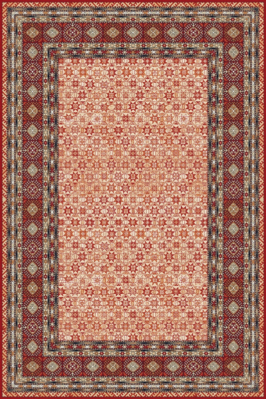 Agnella Rugs Isfahan VERGO Dark Red - 100% New Zealand Wool - Free Delivery