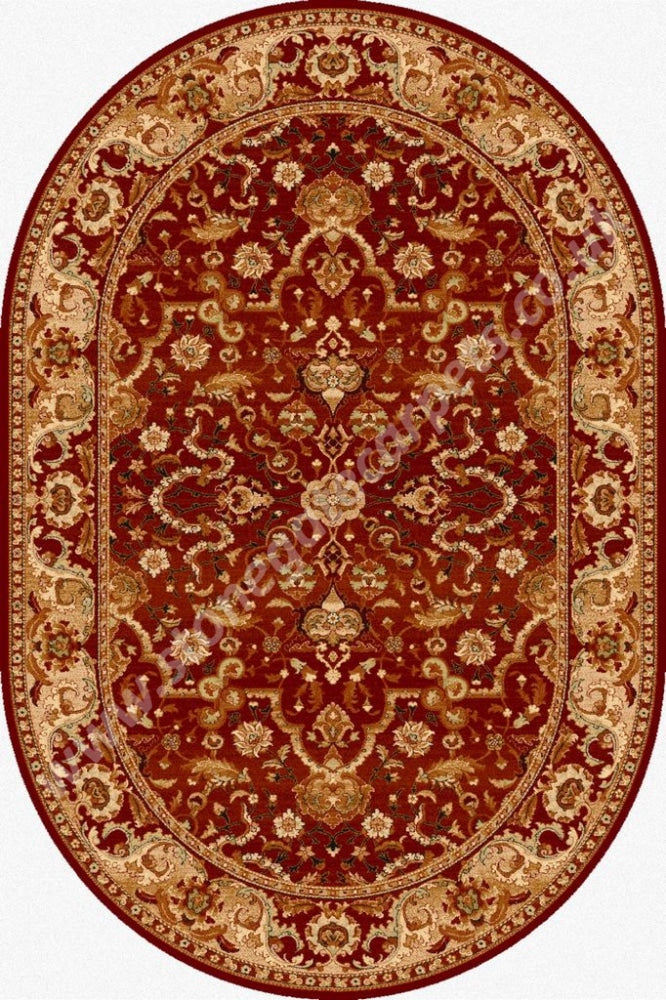 Agnella Rugs Agnus Rejent Ruby Oval - 100% New Zealand Wool Free Delivery Rug