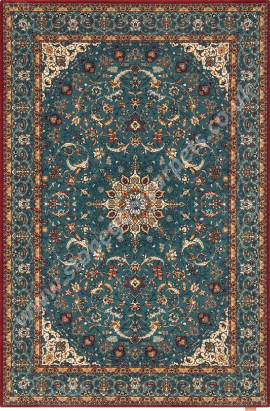 Agnella Rugs Calisia DAMORE Emerald - 100% New Zealand Wool - Free Delivery