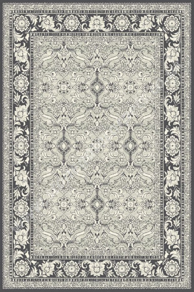Agnella Rugs Isfahan M Seul Graphite - 100% New Zealand Wool Free Delivery Rug