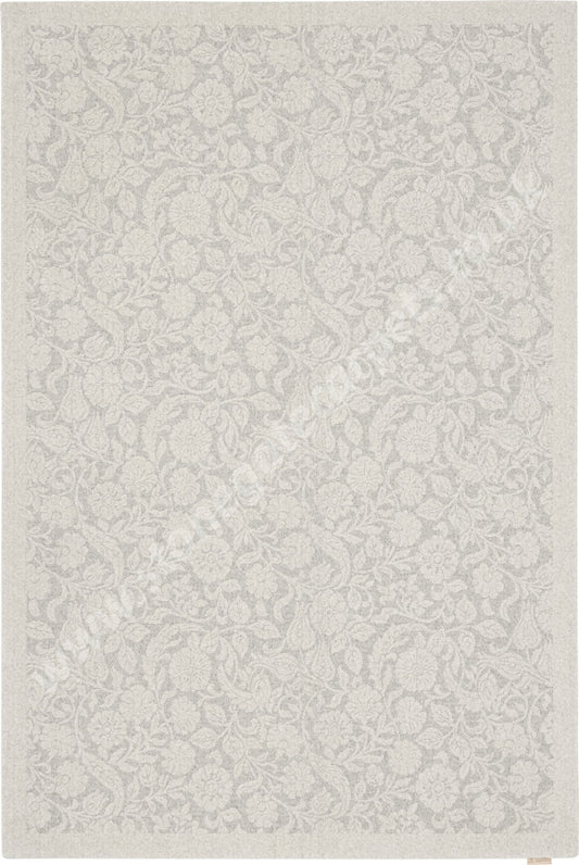 Agnella Rugs Noble Alulala Light Grey - 100% Undyed British Wool Free Delivery Rug