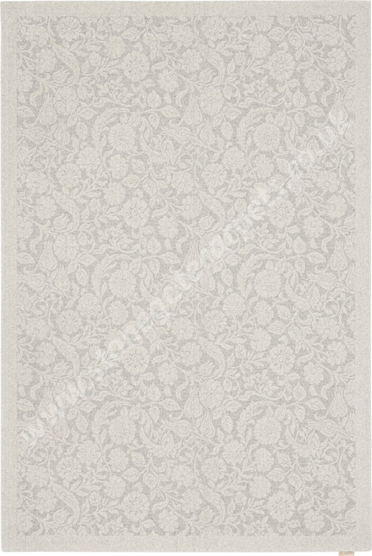 Agnella Rugs Noble Alulala Light Grey - 100% Undyed British Wool Free Delivery Rug