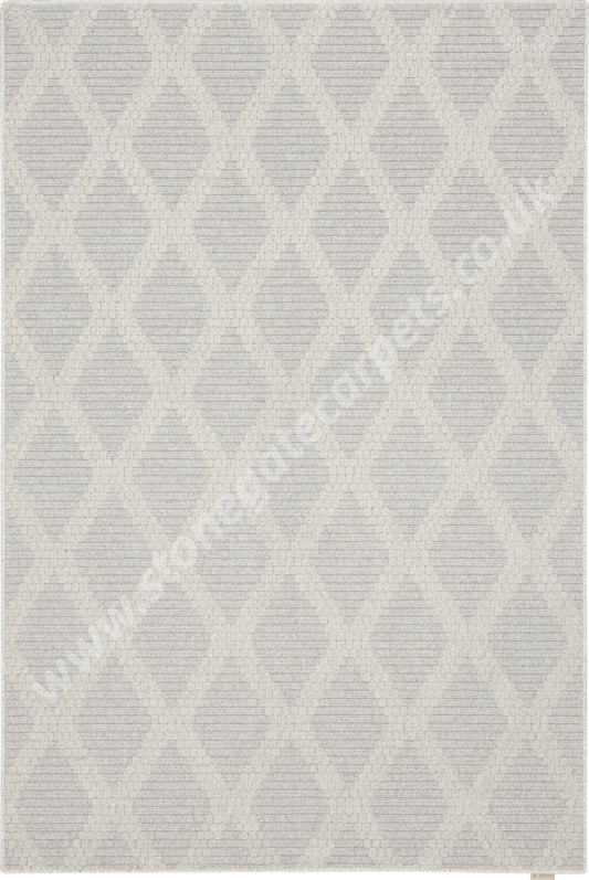 Agnella Rugs Noble Arka Light Grey - 100% Undyed British Wool Free Delivery Rug