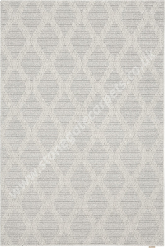 Agnella Rugs Noble Arka Light Grey - 100% Undyed British Wool Free Delivery Rug