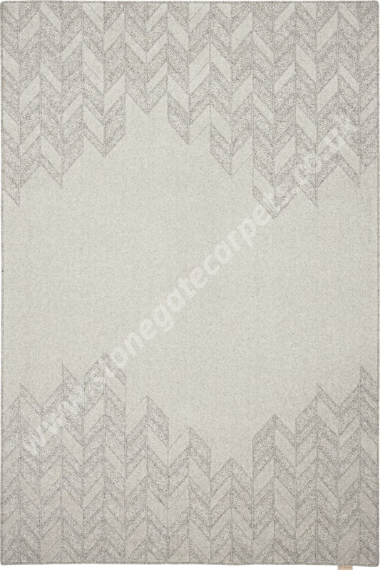 Agnella Rugs Noble Credo Light Grey - 100% Undyed British Wool Free Delivery Rug