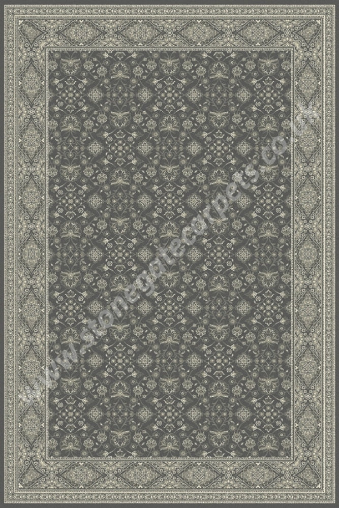 Agnella Rugs Regius Gracja Graphite - 100% Cut Pile New Zealand Wool Free Delivery Rug