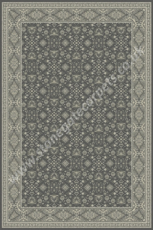 Agnella Rugs Regius Gracja Graphite - 100% Cut Pile New Zealand Wool Free Delivery Rug