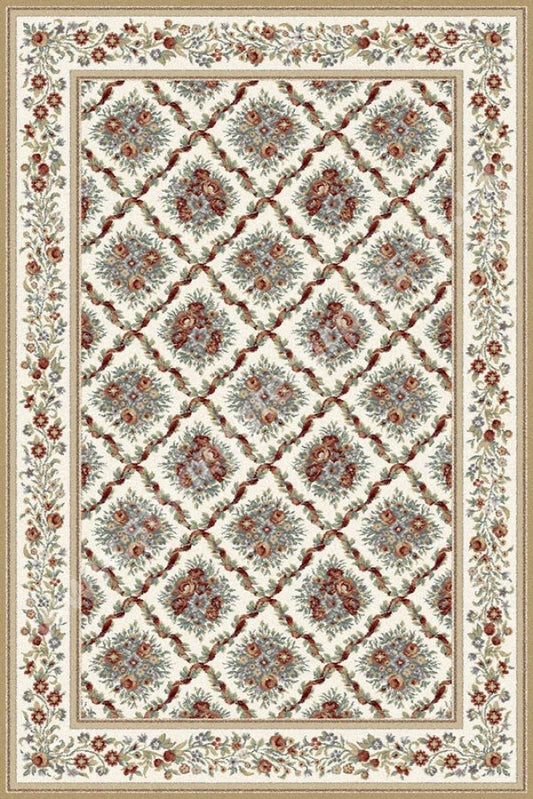 Agnella Rugs Tempo Florence White - 80% British Wool 20% Nylon Free Delivery Rug