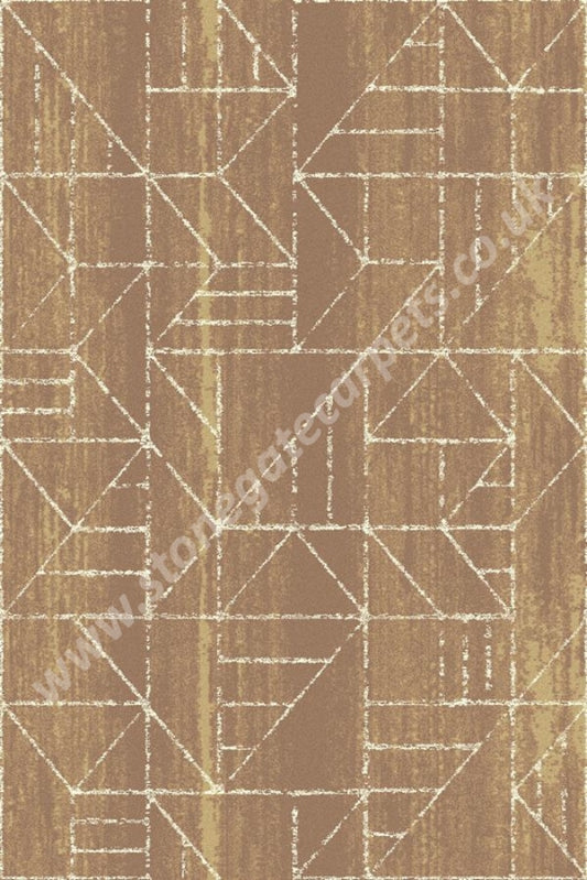 Agnella Rugs Tempo Krats Dark Gold - 80% British Wool 20% Nylon Free Delivery Rug