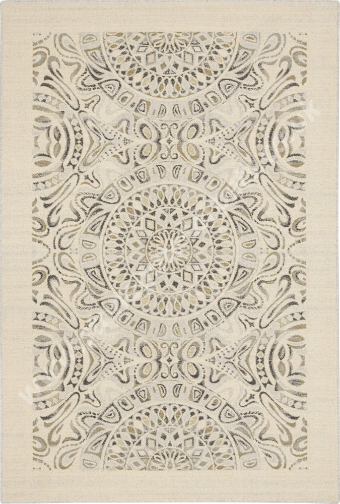 Natural Inset Rug Light Agnella Rugs Tempo Natural TULA Light Grey - 100% Undyed British Wool ...