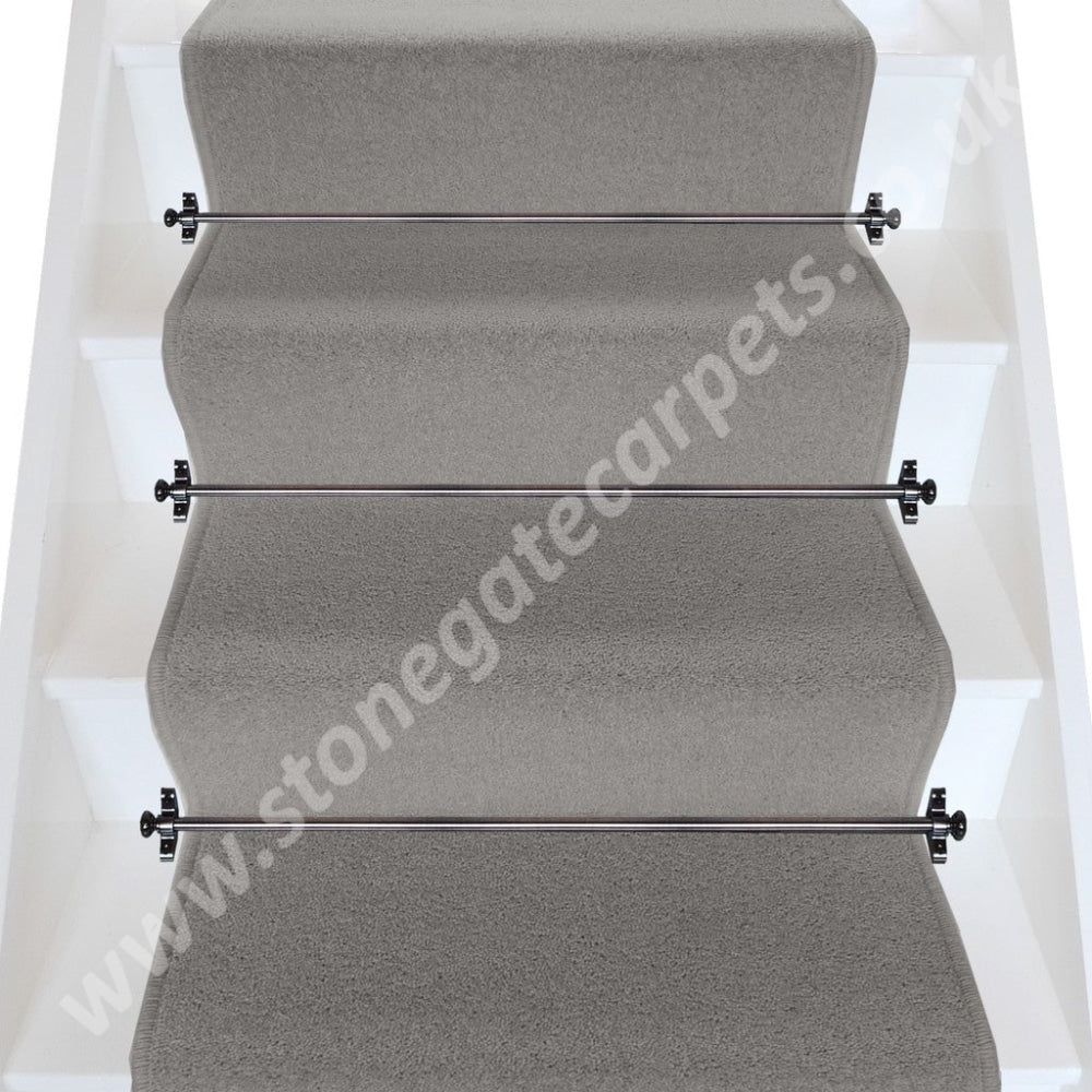 Axminster Carpets Devonia Plain Silvervale Stair Runner (Per M) - Low Stock