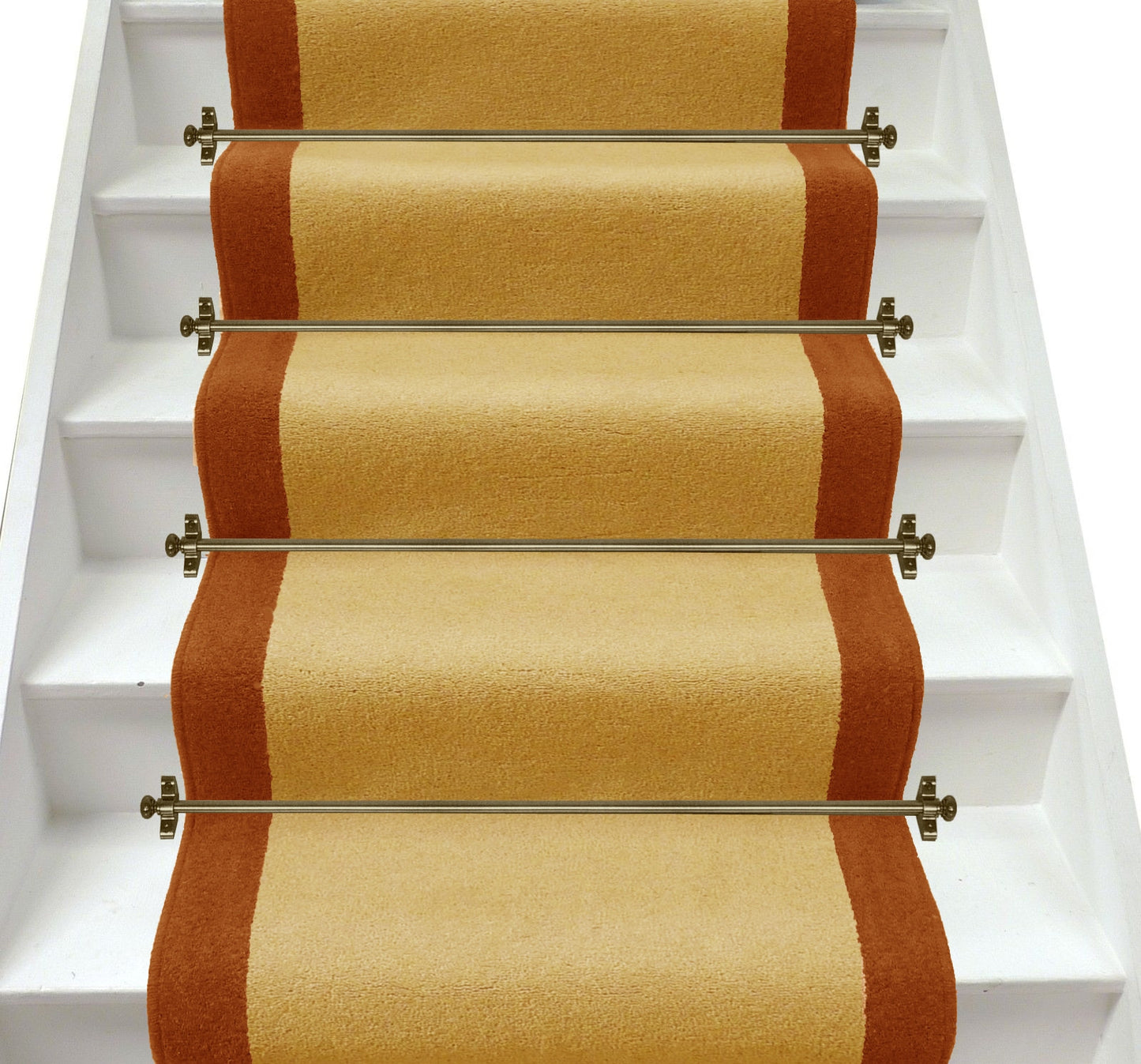 Ulster carpets Ulster Velvet Honey Gold & Autumn Fall Stair Runner (per M)