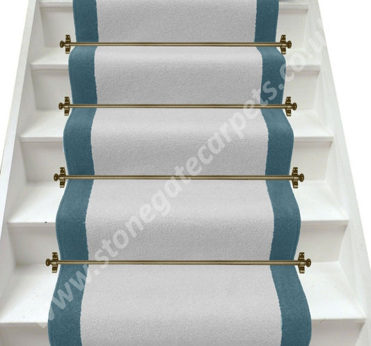 Axminster Carpets Devonia Plain Teign Grey (Low Stock) & Dragon Fly Stair Runner (Per M)