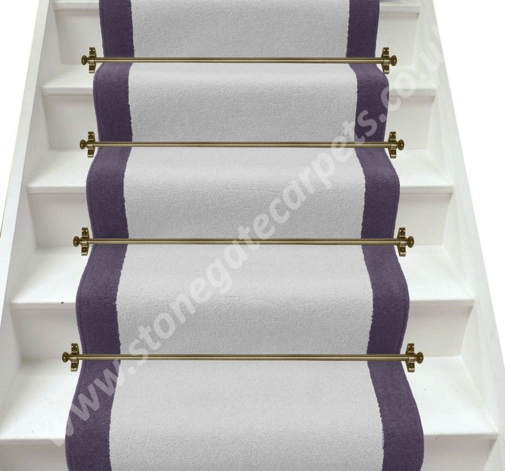 Axminster Carpets Devonia Plain Teign Grey (Low Stock) & Hyacinth Stair Runner (Per M)