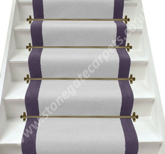 Axminster Carpets Devonia Plain Teign Grey (Low Stock) & Hyacinth Stair Runner (Per M)