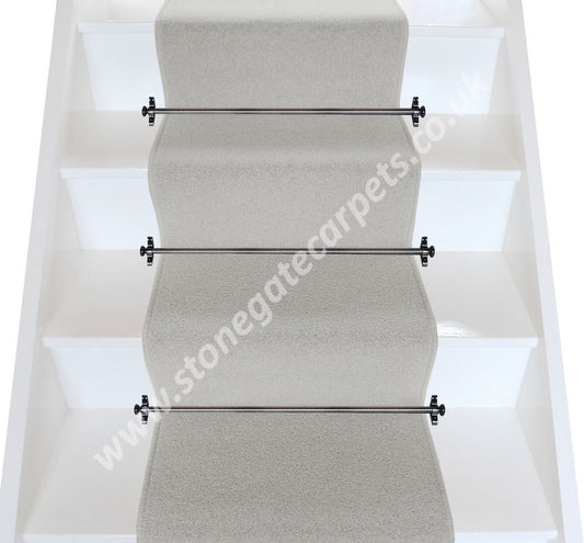 Axminster Carpets Devonia Plain Teign Grey Stair Runner (per M)