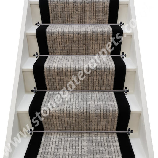 Axminster Carpets Hazy Days Annalise Rushley Nomad & True Velvet Jet  Stair Runner (Per Linear Metre) VERY LOW STOCK