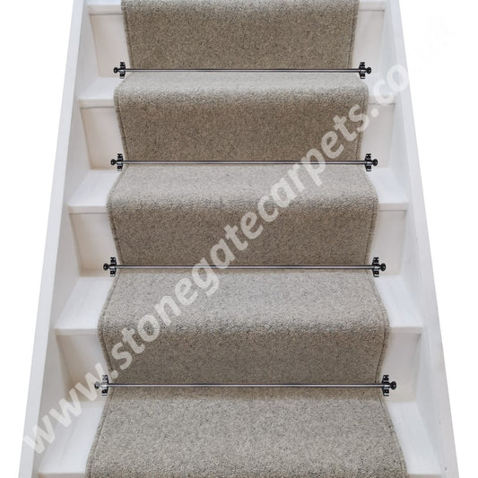 Axminster Carpets Jacobs Tweed Chalk Stair Runner (per M)