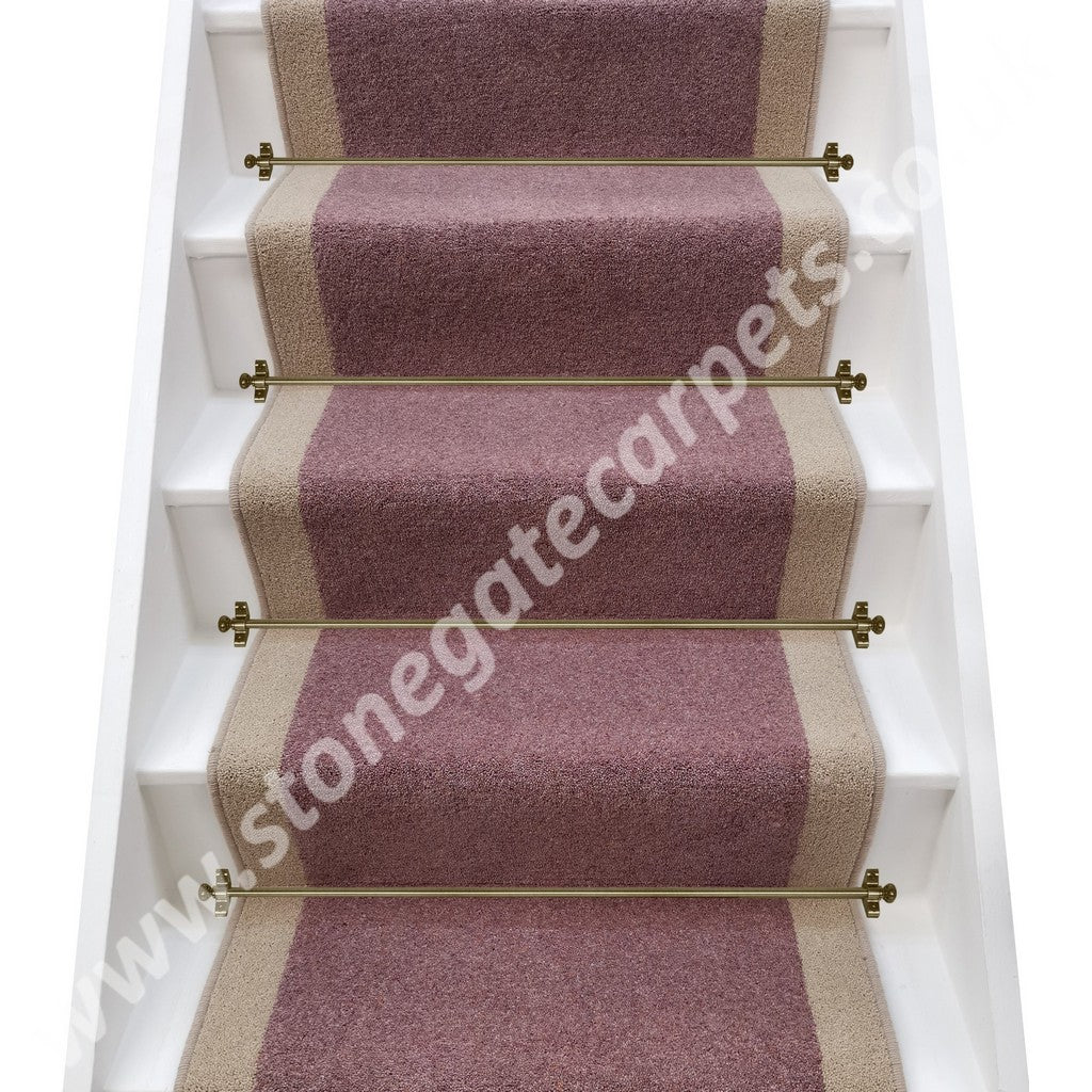 Axminster Carpets Moorland Twist Erica & Bell Twist Parchment Stair Runner (per M)