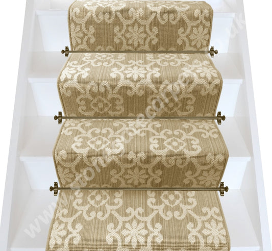 Axminster Carpets Royal Borough Decorative Chelsea Egyptian Dark Cotton Stair Runner (Per M)