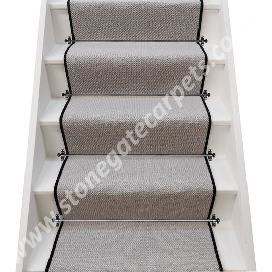 Axminster Carpets Simply Natural Grosgrain Quartz Stair Runner (per M) **SOLD OUT** QUARTZ RIBGRASS AVAILABLE
