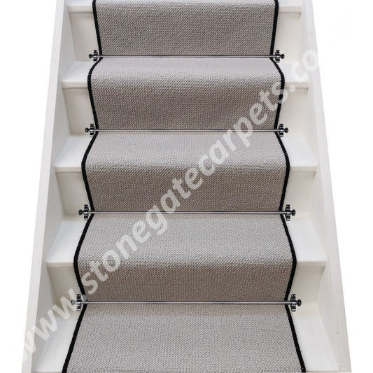 Axminster Carpets Simply Natural Grosgrain Quartz Stair Runner (Per Linear Metre)