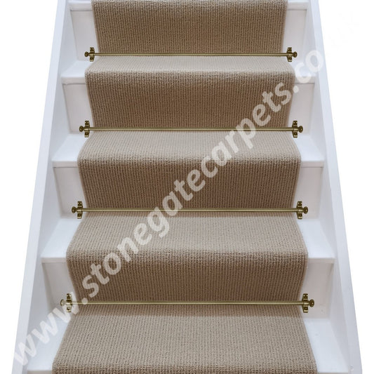 Axminster Carpets Simply Natural Ribgrass Ash Stair Runner (Per Linear Metre)