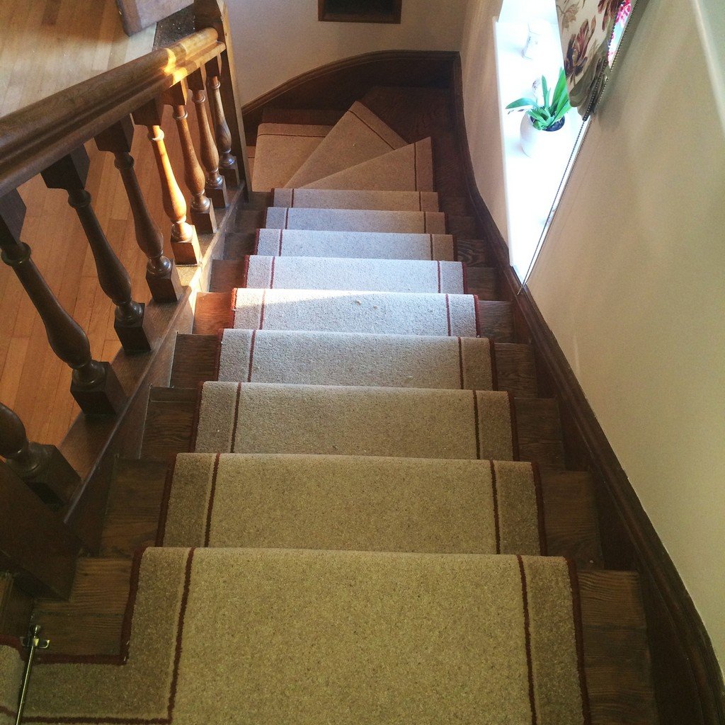 Brintons Carpets Bell Twist Barley Raspberry Ruffles Irish Linen Stair Runner (Per Linear Metre)