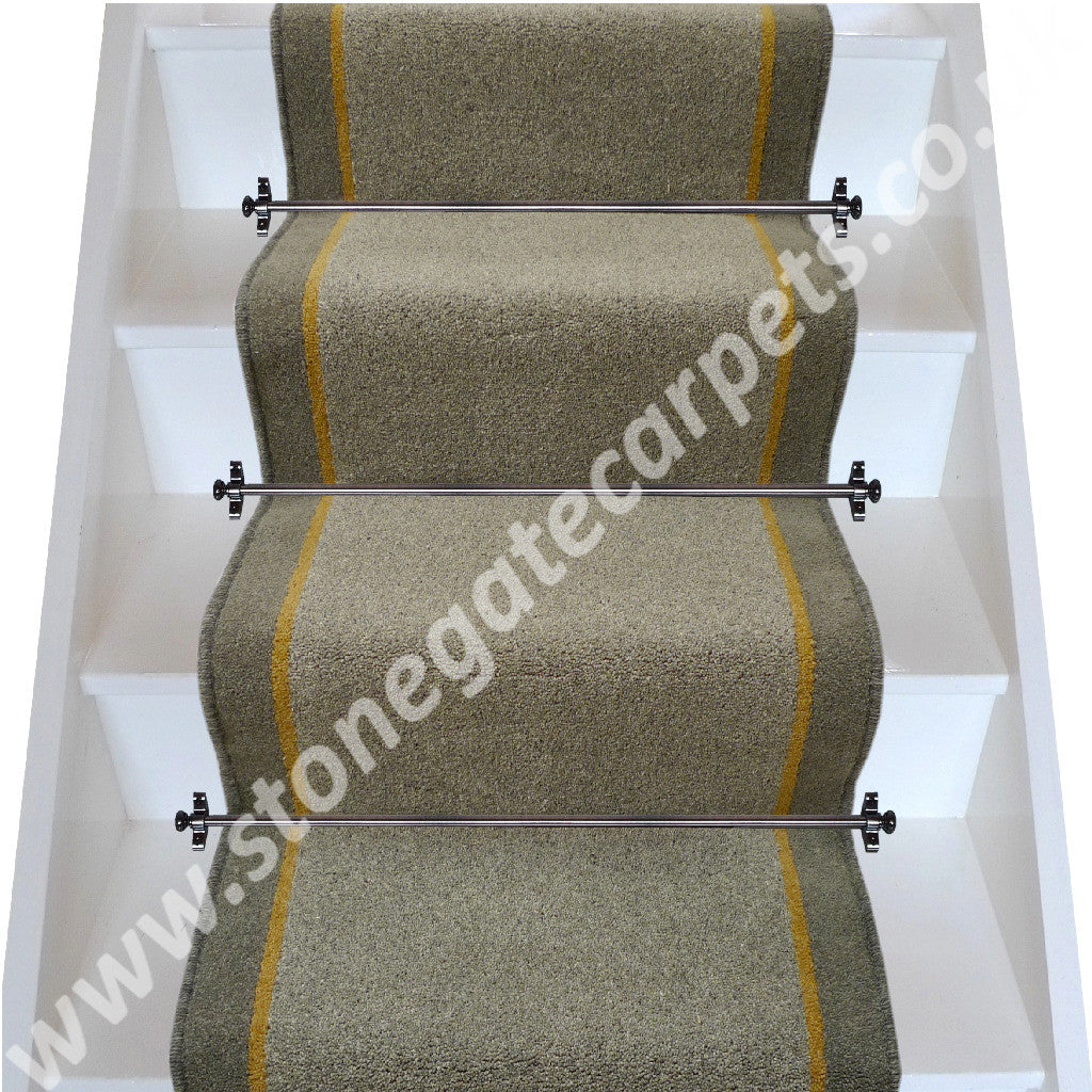 Brintons Carpets Bell Twist Granite Sepia Smoke Stair Runner (per M)