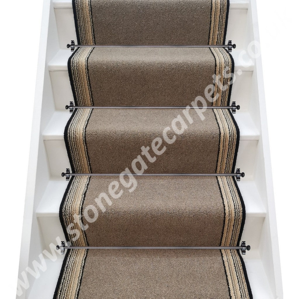 Brintons Carpets Bell Twist Hemp & Retro Cord Stair Runner (per M)