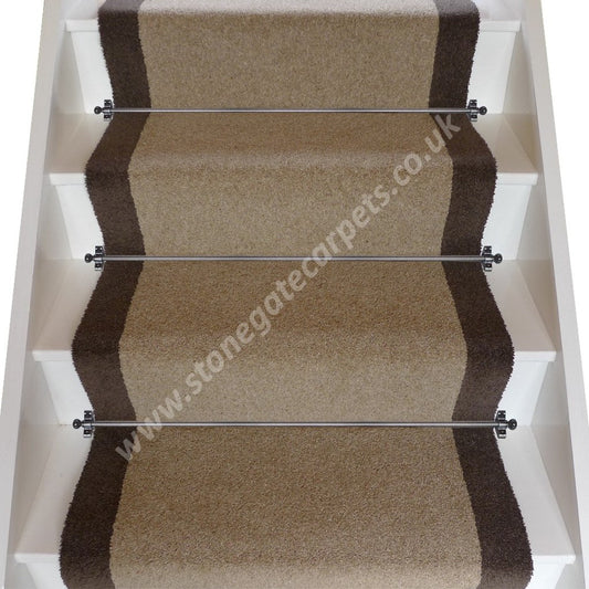 Brintons Carpets Bell Twist Italian Mocha Mushroom Stair Runner (per M)