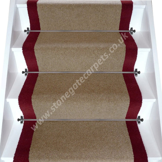 Brintons Carpets Bell Twist Italian Mocha Ruby Stair Runner (per M)