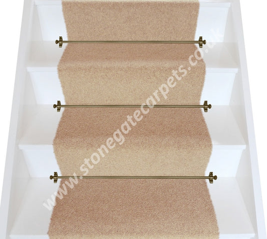 Brintons Carpets Bell Twist Moccasin Plain Stair Runner (per M)